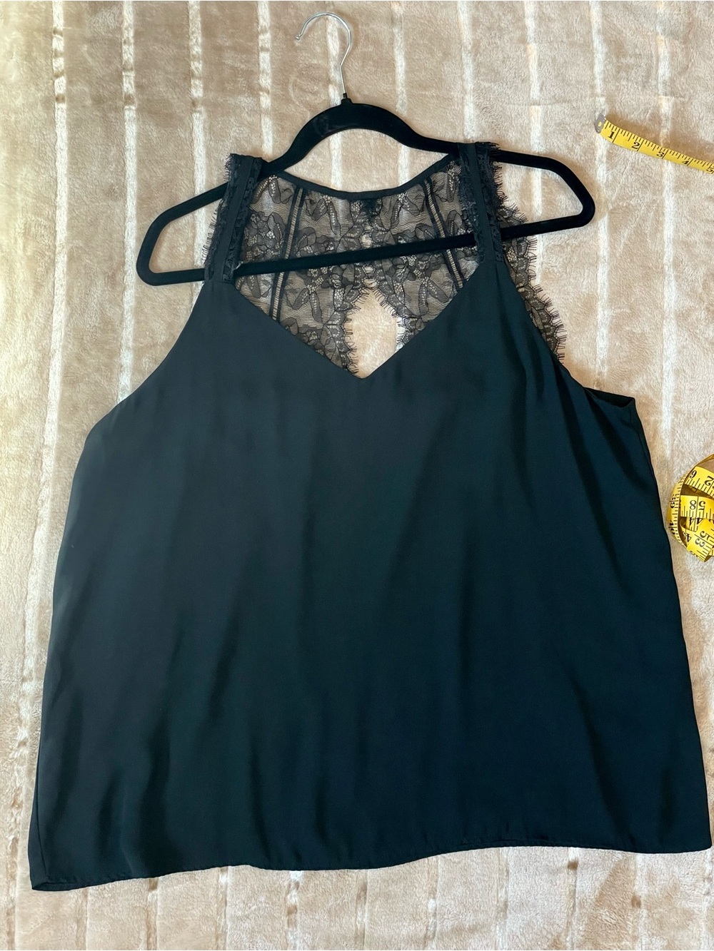 LOFT Classy Sexy Black Lace Back Camisole